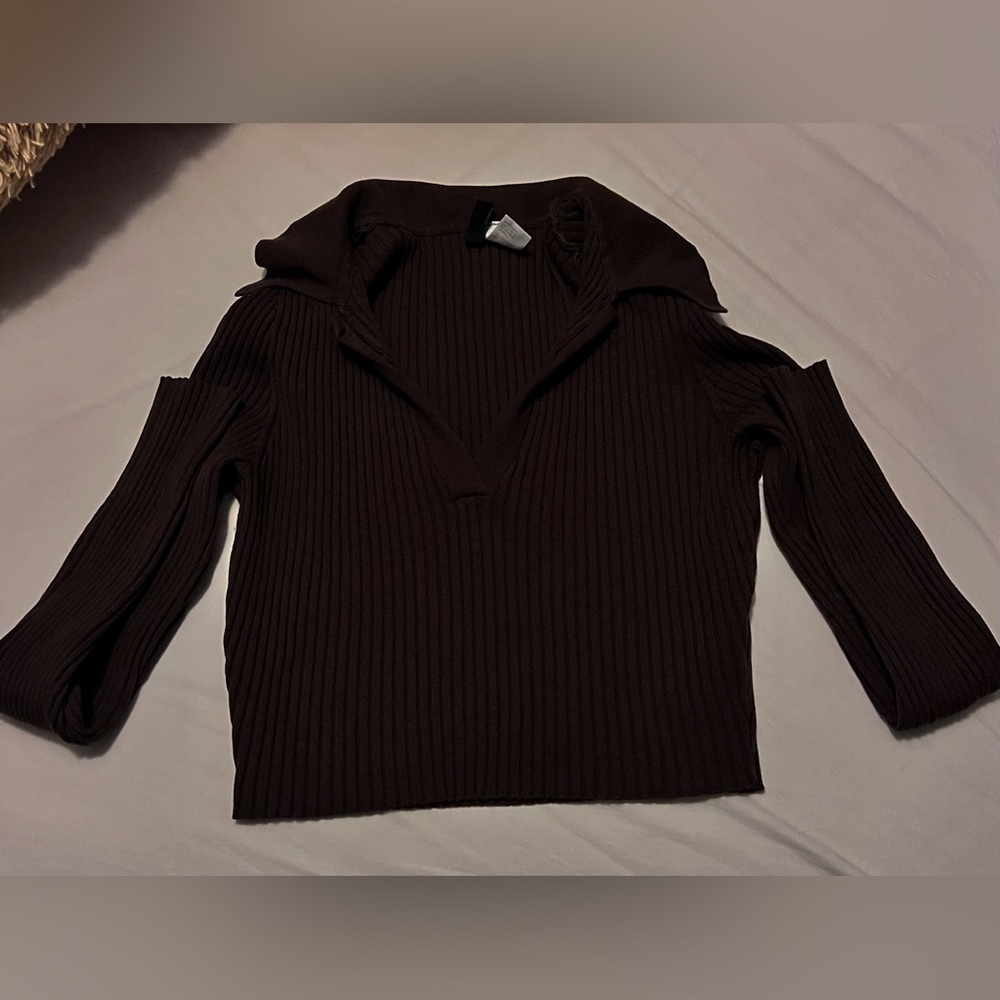 H&M long sleeve crop top